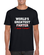 Load image into Gallery viewer, World's Greatest Farter I Mean Father Crew Neck T-Shirt