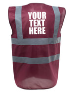 Load image into Gallery viewer, Custom Text Personalised Enhanced Visibility Vest