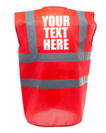 Load image into Gallery viewer, Custom Text Personalised Enhanced Visibility Vest