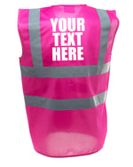 Load image into Gallery viewer, Custom Text Personalised Enhanced Visibility Vest