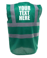 Load image into Gallery viewer, Custom Text Personalised Enhanced Visibility Vest