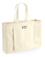 Load image into Gallery viewer, Personalised Small Initial Monogram Cotton Canvas Yoga Bag