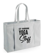Load image into Gallery viewer, Personalised Name Yoga Stuff Organic Yoga Tote Bag