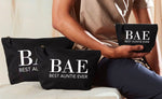 Load image into Gallery viewer, BAE Best Auntie Ever Cosmetic Make Up Storage Bag
