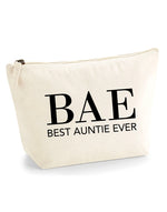Load image into Gallery viewer, BAE Best Auntie Ever Cosmetic Make Up Storage Bag
