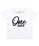Load image into Gallery viewer, Onederful 1st Birthday Kids T-shirt SCR