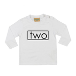 Load image into Gallery viewer, Two 2nd Birthday LONG SLEEVE Kids T-Shirt DES2
