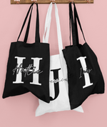 Load image into Gallery viewer, Personalised Initial Name Alphabet Letter Tote Bag