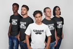 Load image into Gallery viewer, Groom & Squad Best Man Stag Party Matching T-shirt Moustache