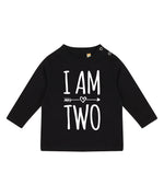 Load image into Gallery viewer, I Am Two 2nd Birthday LONG SLEEVE Kids T-Shirt