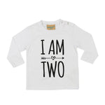Load image into Gallery viewer, I Am Two 2nd Birthday LONG SLEEVE Kids T-Shirt