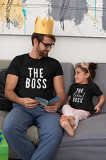 Load image into Gallery viewer, The Boss - The Actual Boss Adult Parent Child Sibling Partner Matching T-Shirt