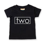 Load image into Gallery viewer, Two Unisex Kids Birthday Age T-shirt Des2