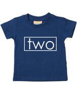 Load image into Gallery viewer, Two Unisex Kids Birthday Age T-shirt Des2