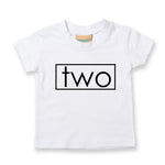 Load image into Gallery viewer, Two Unisex Kids Birthday Age T-shirt Des2