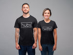Load image into Gallery viewer, Wife Hubs Est Custom Year Couples T-Shirt