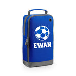 Load image into Gallery viewer, Personalised Name Football Text Shoe Bag Storage
