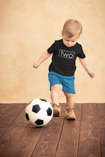 Load image into Gallery viewer, Two Unisex Kids Birthday Age T-shirt Des2