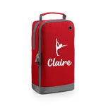 Load image into Gallery viewer, Personalised Name Gymnast Dance Text Shoe Bag Storage