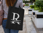 Load image into Gallery viewer, Personalised Tote Bag Name Initial Monogram Lightweight Cotton Bag