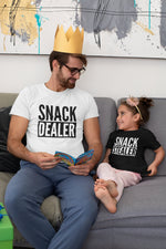 Load image into Gallery viewer, Snack Dealer Snack Stealer Adult Parent Child Sibling Matching T-Shirt
