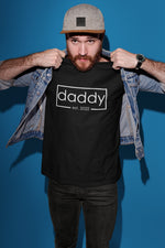 Load image into Gallery viewer, Daddy Established Custom Date Mens/Adults Novelty T-shirt D2