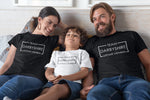 Load image into Gallery viewer, Personalised Team Surname Squad T-Shirt Adult Kids