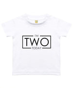 Load image into Gallery viewer, I'm Two Today Unisex Kids T-shirt
