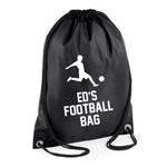 Load image into Gallery viewer, Personalised Name Polyester Football Soccer Drawstring Bag