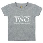 Load image into Gallery viewer, I'm Two Today Unisex Kids T-shirt