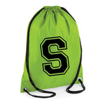 Load image into Gallery viewer, Initial Letter Polyester Drawstring Bag
