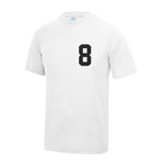 Load image into Gallery viewer, Kids Personalised Polyester Name & Number Sport T-Shirt