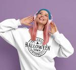 Load image into Gallery viewer, Halloweentown Halloween White Adult Unisex Crew Neck Sweatshirt