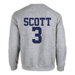Load image into Gallery viewer, Ravens Basketball Crew Neck Unisex Adult Grey Sweatshirt Front and Back Print