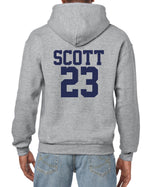 Load image into Gallery viewer, Ravens Basketball Hoodie Unisex Adult Grey Hooded Sweatshirt Front and Back Print