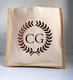 Load image into Gallery viewer, Personalised Custom Shopping Tote Bag Shopper Lunch Personalized Jute Tote Bag Personalised Shopper - Red Leader Clothing