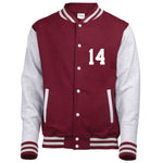 Load image into Gallery viewer, Isaac Lahey 14 Wolf Teen Adult Varsity College Contrast Jacket