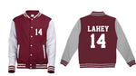 Load image into Gallery viewer, Isaac Lahey 14 Wolf Teen Adult Varsity College Contrast Jacket