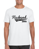 Load image into Gallery viewer, Husband Since CUSTOM YEAR - Mens T-shirt - Red Leader Clothing