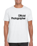 Load image into Gallery viewer, Official Photographer Mens Adult Unisex T-shirt