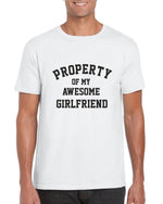 Load image into Gallery viewer, Property of My Awesome Girlfriend Mens Funny T-shirt