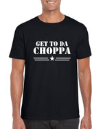 Load image into Gallery viewer, Get To Da Choppa - Mens Novelty T-shirt - Red Leader Clothing