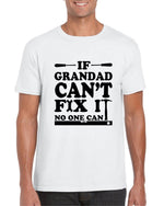 Load image into Gallery viewer, If Grandad Can't Fix It No One Can - Mens T-shirt - Red Leader Clothing