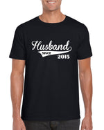 Load image into Gallery viewer, Husband Since CUSTOM YEAR - Mens T-shirt - Red Leader Clothing