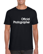 Load image into Gallery viewer, Official Photographer Mens Adult Unisex T-shirt