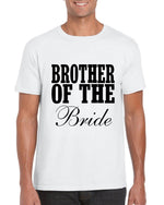 Load image into Gallery viewer, Personalised Name Brother of the Bride - Mens/Adults Tshirt