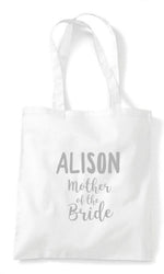 Load image into Gallery viewer, Custom Personalised Wedding Party Tote Bags - White/Grey - Red Leader Clothing