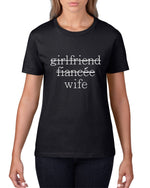 Load image into Gallery viewer, Girlfriend Fiancee Wife Ladies Semi Fitted Tshirt - Red Leader Clothing