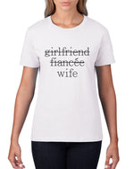 Load image into Gallery viewer, Girlfriend Fiancee Wife Ladies Semi Fitted Tshirt - Red Leader Clothing
