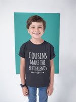 Load image into Gallery viewer, Cousins Make The Best Friends Kids Toddler Baby T-shirt - Red Leader Clothing